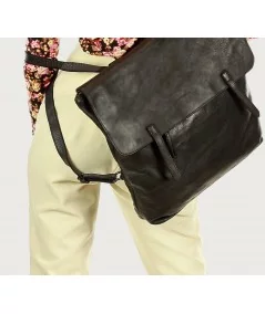 Marco Mazzini Kožený batoh Indiana Jones | čierna