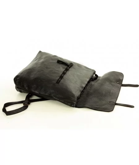 Marco Mazzini Kožený batoh Indiana Jones | čierna