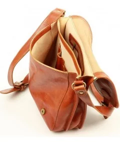 MAZZINI BUSINESS Exkluzívna kožená taška cez rameno | camel