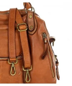 MARCO MAZZINI Dámska kožená taška Handmade | camel