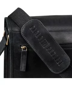 Paolo Peruzzi Pánska súprava taška+peňaženka | čierna