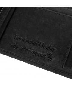 Paolo Peruzzi Pánsky set batoh + peňaženka Vintage | čierna
