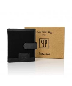 Paolo Peruzzi Pánsky set batoh + peňaženka T-04 VINTAGE | čierna
