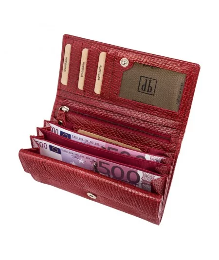 PAOLO PERUZZI Dámska kožená peňaženka | červená
