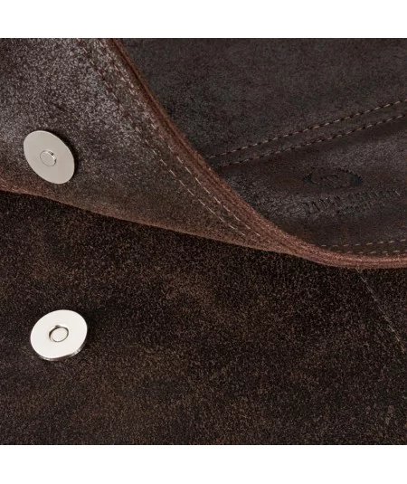 PAOLO PERUZZI Pánska kožená taška cez rameno | hnedá