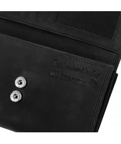 PAOLO PERUZZI Dámska kožená peňaženka | čierna