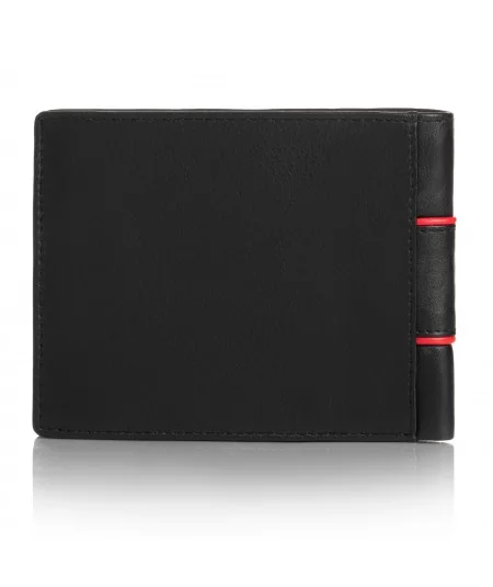 PAOLO PERUZZI Pánska kožená peňaženka | červená