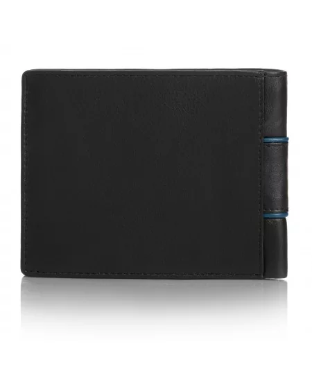 PAOLO PERUZZI Pánska kožená peňaženka | modrá