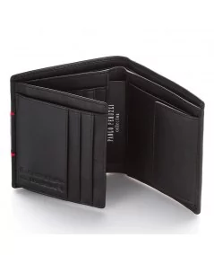PAOLO PERUZZI Pánska kožená peňaženka s RFID | červená