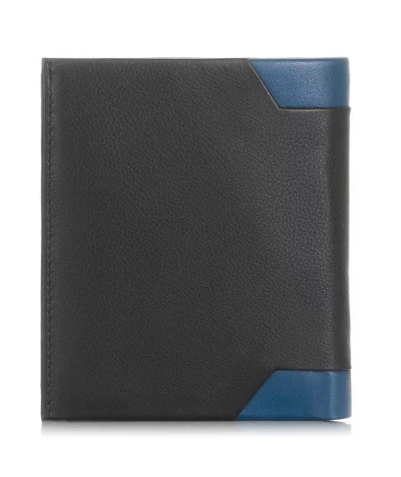 PAOLO PERUZZI Pánska kožená peňaženka RFID | modrá