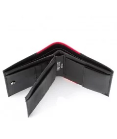 PAOLO PERUZZI Pánska kožená peňaženka RFID| červená