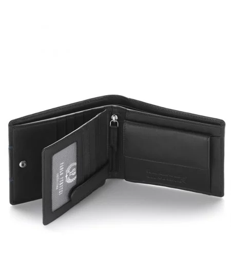 PAOLO PERUZZI Pánska kožená peňaženka RFID | čierna