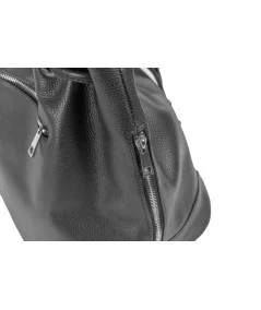 VOOC Dámska kožená kabelka | čierna