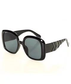 MAZZINI Veľké slnečné okuliare Oversize Design | čierna