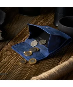PAOLO PERUZZI Dámska kožená peňaženka RFID | modrá