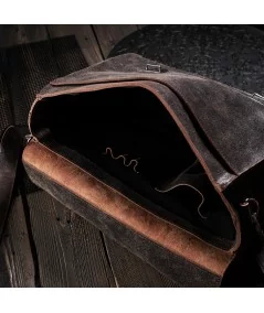 PAOLO PERUZZI Pánska kožená taška cez rameno | svetlohnedá