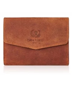PAOLO PERUZZI Dámska kožená peňaženka s RFID | oranžová