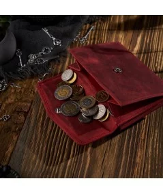 PAOLO PERUZZI Dámska kožená peňaženka s RFID | červená