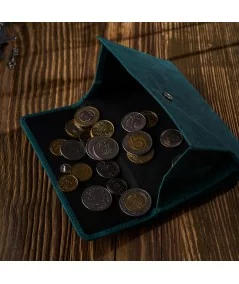 PAOLO PERUZZI Dámska kožená peňaženka RFID | zelená