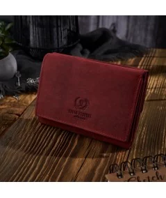 PAOLO PERUZZI Dámska kožená peňaženka RFID | červená