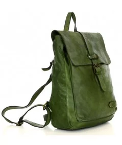 MARCO MAZZINI Dámsky kožený batoh Handmade | zelená