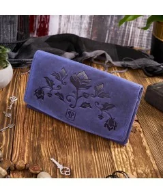 PAOLO PERUZZI Dámska kožená peňaženka Vintage | fialová