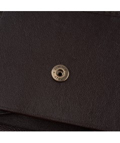 PAOLO PERUZZI Malá kožená pánska peňaženka | hnedá