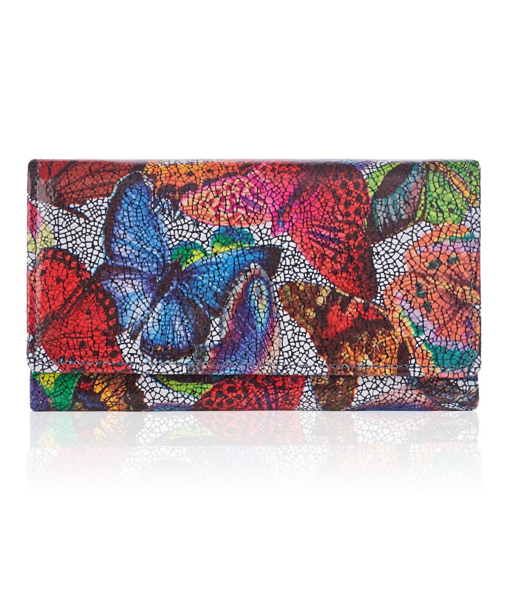 PAOLO PERUZZI Dámska kožená peňaženka | farebná