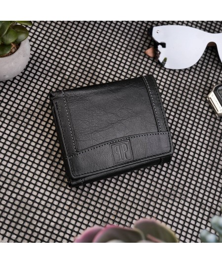 Paolo Peruzzi Pánska kožená peňaženka | čierna