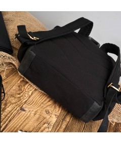 PAOLO PERUZZI Robustný trekingový batoh Vintage | čierna