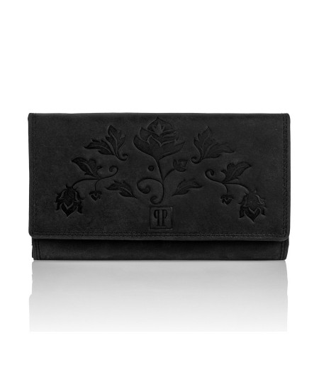 PAOLO PERUZZI Dámska peňaženka + puzdro ZUP-37-BL | čierna