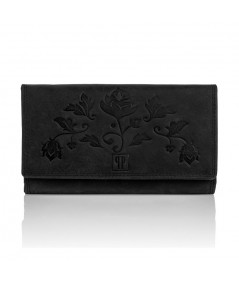 PAOLO PERUZZI Dámska peňaženka + puzdro ZUP-37-BL | čierna