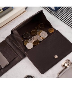 Klasická pánska peňaženka RFID PAOLO PERUZZI T-46-BR | hnedá
