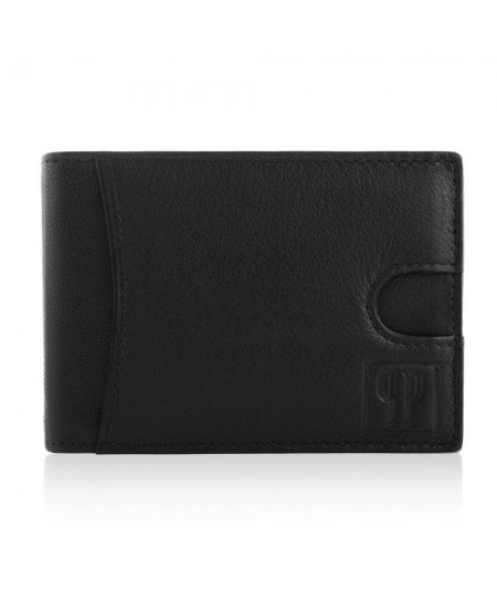 Klasická pánska peňaženka RFID PAOLO PERUZZI T-46-BL | čierna