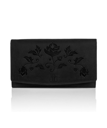 PAOLO PERUZZI Dámska peňaženka + puzdro ZUP-36-BL | čierna