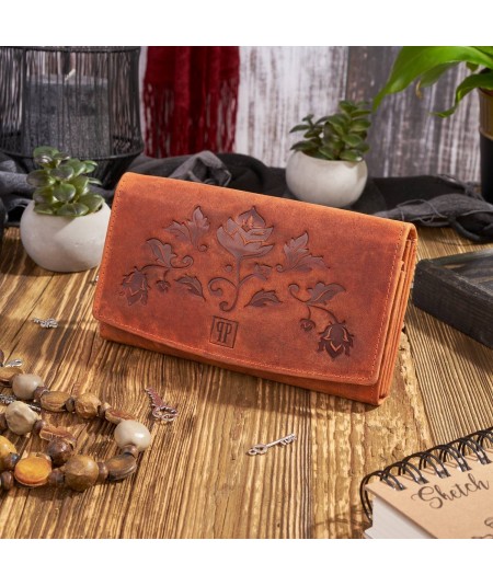 PAOLO PERUZZI Dámska peňaženka + puzdro ZUP-36-OR | oranžová