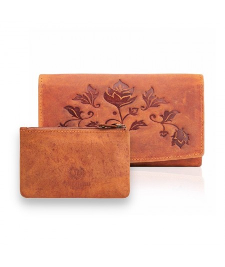 PAOLO PERUZZI Dámska peňaženka + puzdro ZUP-36-OR | oranžová
