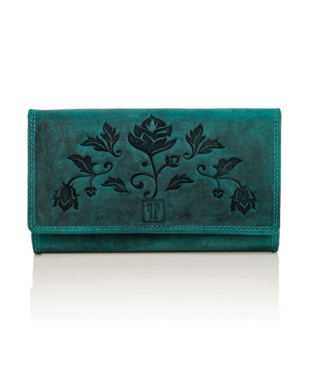 PAOLO PERUZZI Dámska peňaženka + puzdro ZUP-37-GR | zelená