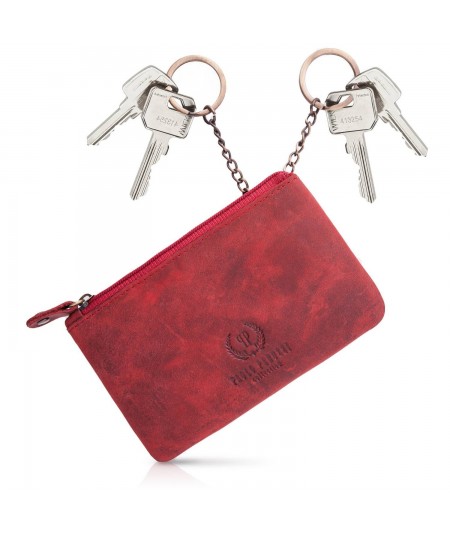 PAOLO PERUZZI Dámska peňaženka + pudro ZUP-37-RD | červená