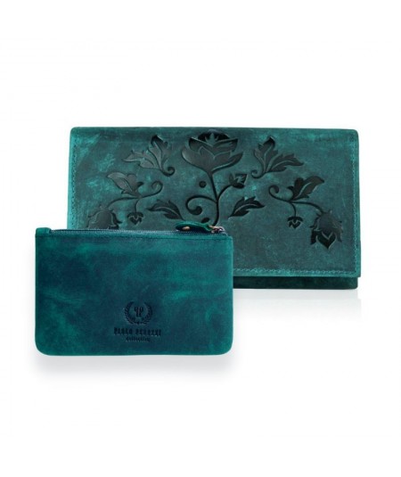 PAOLO PERUZZI Dámska peňaženka + puzdro ZUP-39-GR | zelená