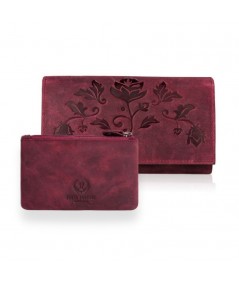 PAOLO PERUZZI Dámska peňaženka + puzdro ZUP-39-CHR | ružová