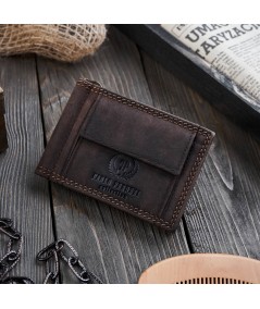 PAOLO PERUZZI Pánska kožená peňaženka R-01-BR | hnedá