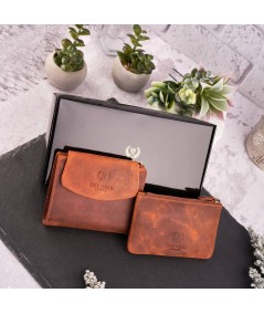 PAOLO PERUZZI Dámska peňaženka + puzdro ZUP-40-OR | oranžová